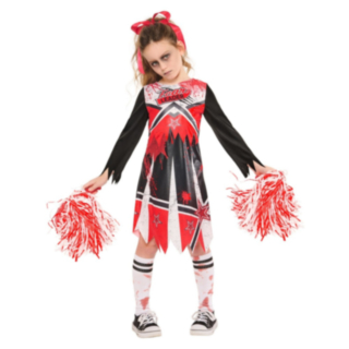 Zombie Cheerleader Barndräkt