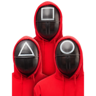 Squid Game® Vakt Mask Set 3-Pack