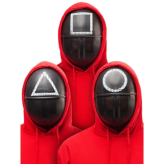 Squid Game® Vakt Mask Set 3-Pack