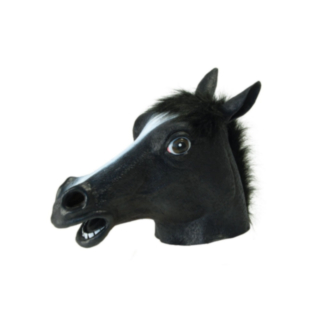 Häst Mask Svart