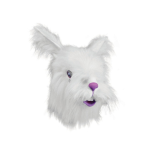 Plysch Kanin Mask