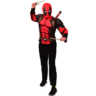 Deadpool® Muskeltröja Med Vapen Maskeraddräkt
