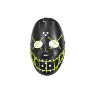 Anarchy LED Mask Svart/Neon