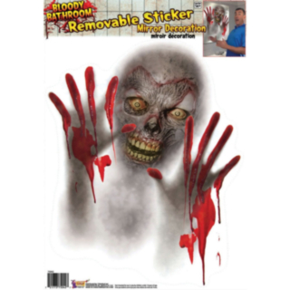 Blodig Zombie Fönster & Spegel Klistermärke