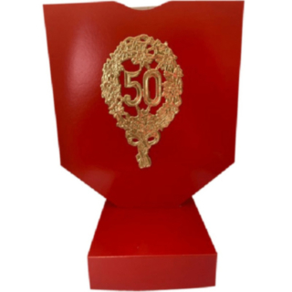 Guldbröllop Sångskydd Röd/Guld