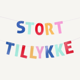 Stort Tillykke Girlang