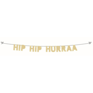 Hip Hip Hurraa Girlang Guld