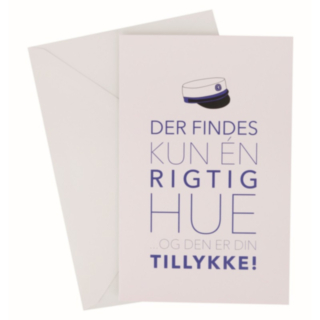Student Kort Med Kuvert Blå
