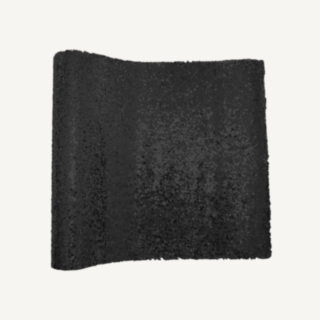 Glitter Bordslöpare Svart