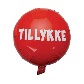 Rund Tillykke Folieballong