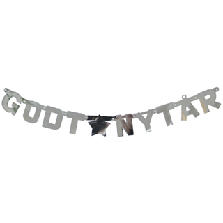 Godt Nytår Silver Girlang