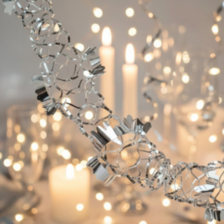 Foliegirlang Silver