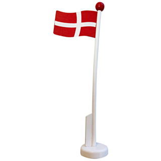 Dannebrog Bordsflagga i Trä