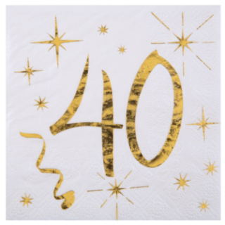 40 År Servetter