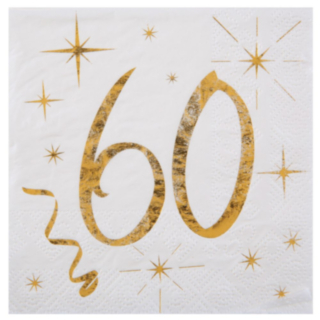 60 År Servetter
