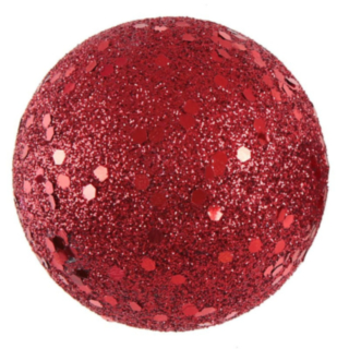 Glitterkulor Röda
