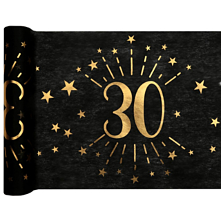 30 År Bordslöpare Guld/Svart
