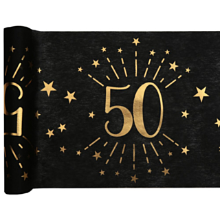 50 År Bordslöpare Guld/Svart
