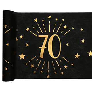 70 År Bordslöpare Guld/Svart