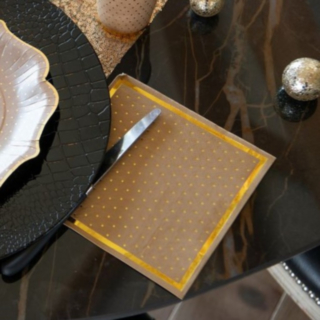 Prickiga Servetter Guld/Sand