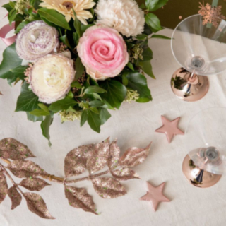 Glittergren Roséguld