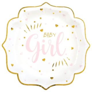 Baby Girl Papperstallrikar