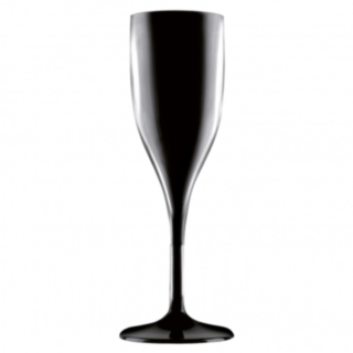 Premium Plast Champagneglas Svart