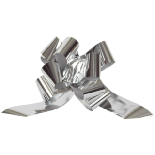 Presentrosett Metallisk Silver