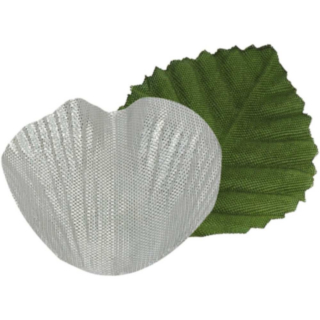 Metalliska Blad Bordsdekoration Grön/Silver