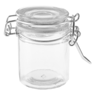 Mini Lufttät Glasburk Transparent