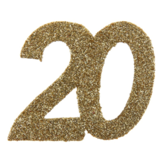 20 År Bordsdekoration Guld