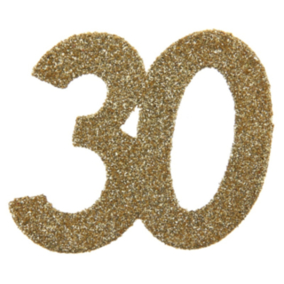 30 År Bordsdekoration Guld