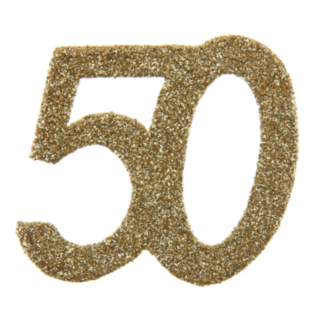 50 År Bordsdekoration Guld