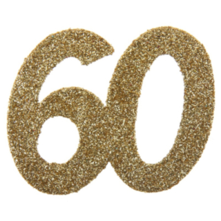 60 År Bordsdekoration Guld