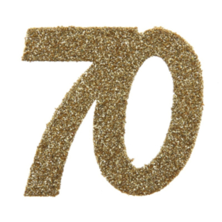 70 År Bordsdekoration Guld