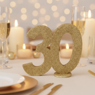 30 År Bordsfigur Guld