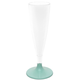 Plast Champagneglas Mintgrön