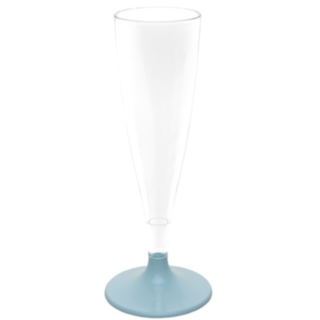 Plast Champagneglas Ljusblå
