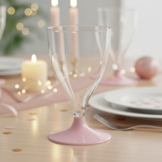 Återanvändbara Vinglas Rosa