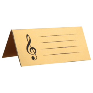Musik Placeringskort Guld