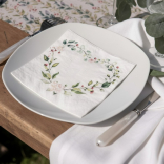 Hjärtblommiga Servetter