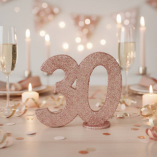 30 År Bordsfigur Roséguld