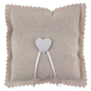 Hjärta Ringkudde Beige