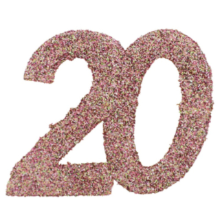 20 År Bordsdekoration Roséguld
