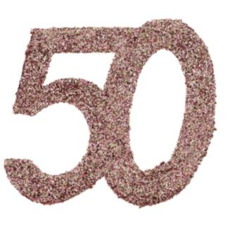 50 År Bordsdekoration Roséguld