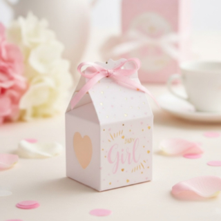 Baby Girl Presentaskar Ljusrosa