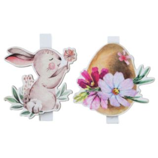 Påskblommor Klädnypor