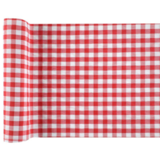 Rutig Bordslöpare Röd