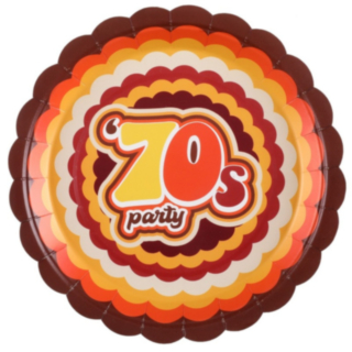 70-tal Retro Papptallrikar