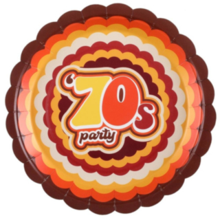 70-tal Retro Papptallrikar
